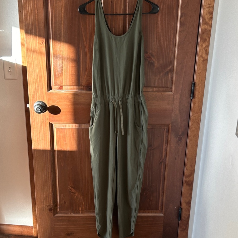 Patagonia Forest Green Sleeveless Jumpsuit